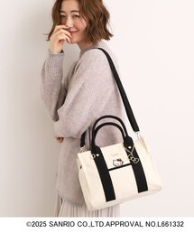 ハローキティコラボ（ハローキティコラボ）の「【ハローキティ】Lee別注ポケット刺繍スクエアトート（トートバッグ）」