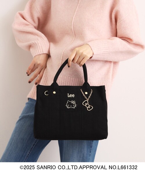 セール】【ハローキティ】Lee別注ポケット刺繍スクエアトート（トート