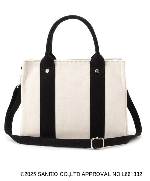 ハローキティコラボ（ハローキティコラボ）の「【ハローキティ】Lee別注ポケット刺繍スクエアトート（トートバッグ・レディース・グレー系2/ブラック/アイボリー/ブラック系2・00）」の20枚目の写真