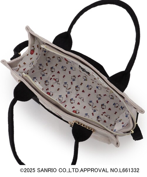 ハローキティコラボ（ハローキティコラボ）の「【ハローキティ】Lee別注ポケット刺繍スクエアトート（トートバッグ・レディース・グレー系2/ブラック/アイボリー/ブラック系2・00）」の21枚目の写真