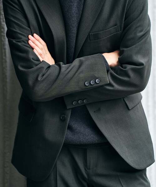 【美品】EDFICE 417 エディフィス　トラベルスーツ　ストレッチ　洗濯可 365日洗濯機で洗える「ワークウェアスーツ」、417EDIFICE、ANAと