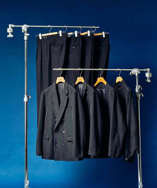 美品 EDIFICE スーツ セットアップ 家庭洗濯可能 ストレッチ 春夏 M decte_2012