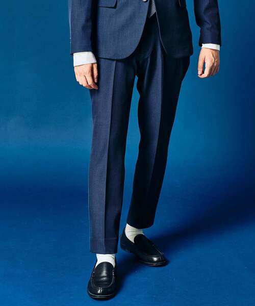 417 EDIFICE（フォーワンセブンエディフィス）の「4WAYストレッチ セットアップ  ”ジャケット1点+パンツ1点” の2点セット（スーツセット・メンズ・ブラック/カーキ/ブラウン/ネイビー・SMALL/MEDIUM/LARGE/X-LARGE/XX-LARGE）」の5枚目の写真