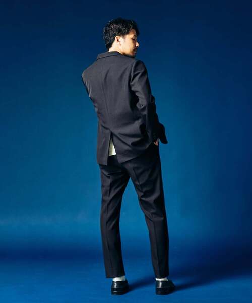 417 EDIFICE（フォーワンセブンエディフィス）の「4WAYストレッチ セットアップ  ”ジャケット1点+パンツ1点” の2点セット（スーツセット・メンズ・ブラック/カーキ/ブラウン/ネイビー・SMALL/MEDIUM/LARGE/X-LARGE/XX-LARGE）」の9枚目の写真