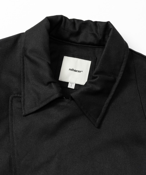 rehacer（レアセル）の「rehacer : Slant Twill Mods Coat  / スラント ツイル モッズコート（モッズコート・メンズ・ブラック/カーキ・LARGE/MEDIUM/SMALL）」の7枚目の写真