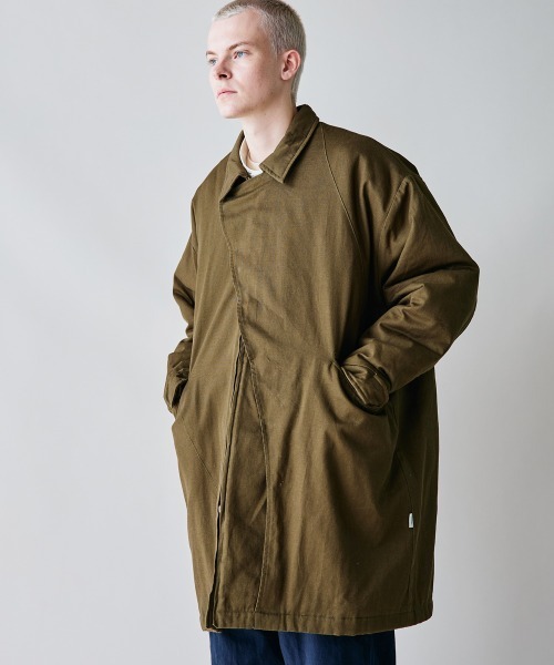 rehacer（レアセル）の「rehacer : Slant Twill Mods Coat  / スラント ツイル モッズコート（モッズコート・メンズ・ブラック/カーキ・LARGE/MEDIUM/SMALL）」の14枚目の写真