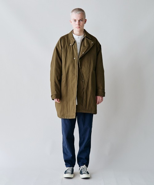 rehacer（レアセル）の「rehacer : Slant Twill Mods Coat  / スラント ツイル モッズコート（モッズコート・メンズ・ブラック/カーキ・LARGE/MEDIUM/SMALL）」の17枚目の写真