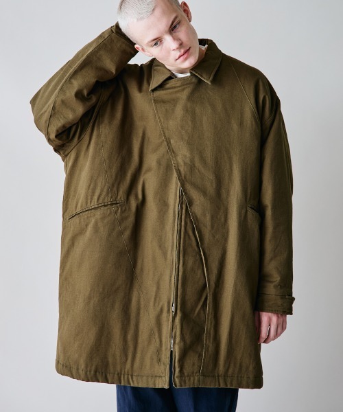 rehacer（レアセル）の「rehacer : Slant Twill Mods Coat  / スラント ツイル モッズコート（モッズコート・メンズ・ブラック/カーキ・LARGE/MEDIUM/SMALL）」の21枚目の写真
