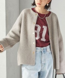 【美品♡】SHIPS シップス ノーカラー スプリング コート 春 アイボリー 美品♡】SHIPS シップス ノーカラー スプリング コート 春