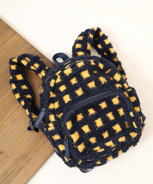 セール】チェック柄ボアミニバックパック（バックパック/リュック