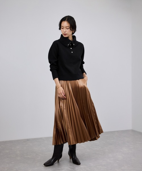 ROPE'(ロペ)の「接結ウールドットボタンハイネックニット/イージーケア(ニット/セーター・レディース・ブラック/レッド/オフホワイト・FREE)」の21枚目の写真