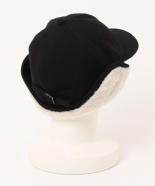 MAISON Birth（メゾンバース）の「MAISON Birth メゾンバース / ARMY FLAP CAP アーミーツイルフラップボアキャップ / MB-25302（キャップ・レディース・オリーブ/ブラック/グレー・FREE）」の4枚目の写真