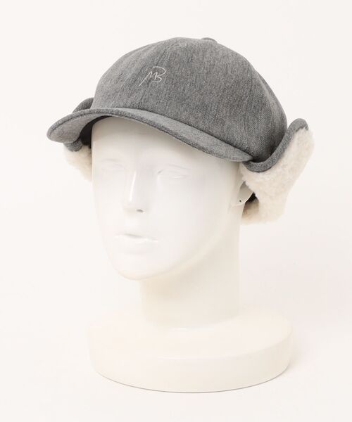 MAISON Birth（メゾンバース）の「MAISON Birth メゾンバース / ARMY FLAP CAP アーミーツイルフラップボアキャップ / MB-25302（キャップ・レディース・オリーブ/ブラック/グレー・FREE）」の5枚目の写真