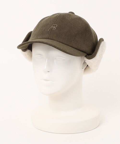 MAISON Birth（メゾンバース）の「MAISON Birth メゾンバース / ARMY FLAP CAP アーミーツイルフラップボアキャップ / MB-25302（キャップ・レディース・オリーブ/ブラック/グレー・FREE）」の8枚目の写真