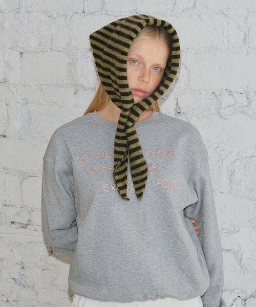 SANSeLF】 フードスカーフ ストライプパターン ストリート saa25a106
