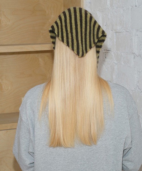 SANSeLF】 フードスカーフ ストライプパターン ストリート saa25a106