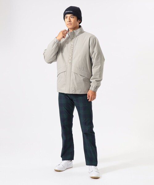 BEAMS GOLF（ビームスゴルフ）の「ORANGE LABEL / 防風 タテロゴ 中綿ブルゾン【撥水】（ブルゾン・メンズ・ブラック/ベージュ・MEDIUM/LARGE/SMALL/X-LARGE）」の4枚目の写真