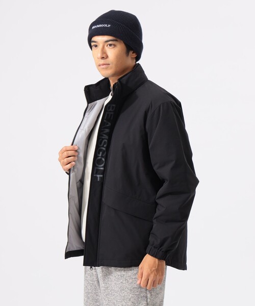 BEAMS GOLF（ビームスゴルフ）の「ORANGE LABEL / 防風 タテロゴ 中綿ブルゾン【撥水】（ブルゾン・メンズ・ブラック/ベージュ・MEDIUM/LARGE/SMALL/X-LARGE）」の6枚目の写真
