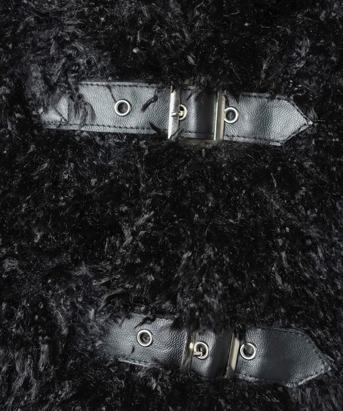 SPINNS（スピンズ）の「今期人気NO.1！まるでぬいぐるみ★愛され素材プードルファーコート（その他アウター・レディース・ブラック/アイボリー/グレイッシュベージュ・ONESIZE）」の11枚目の写真