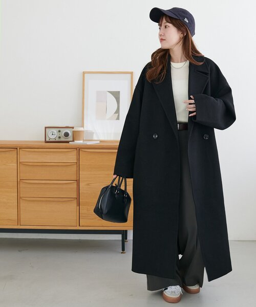 【新品タグ付き】ディスコート中空糸チェスターコート　ブラック 中空糸チェスターコート（チェスターコート）｜DISCOAT（ディス