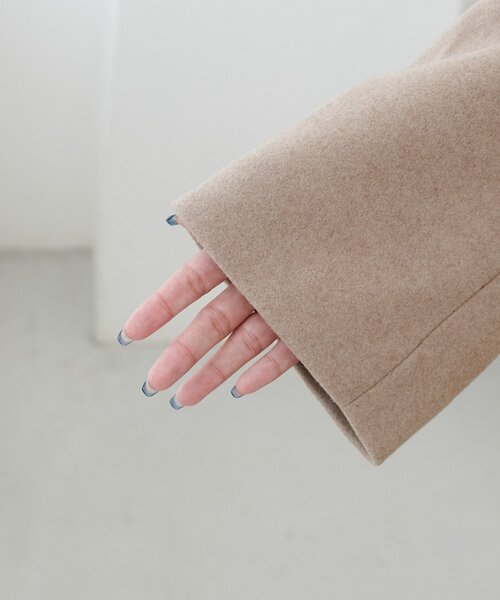 DISCOAT（ディスコート）の「中空糸チェスターコート（チェスターコート・レディース・ブラック/ベージュ・FREE）」の6枚目の写真