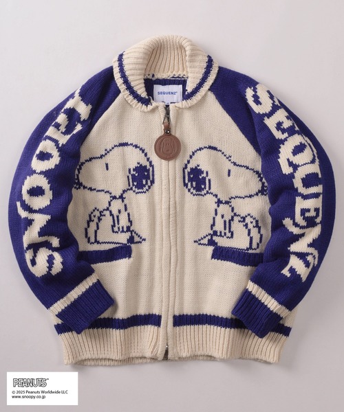 72】【PEANUTS/ピーナッツ】スヌーピー カウチンニット（ニット