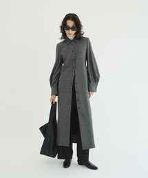 POWER SHOULDER WOOL ONEPIECE