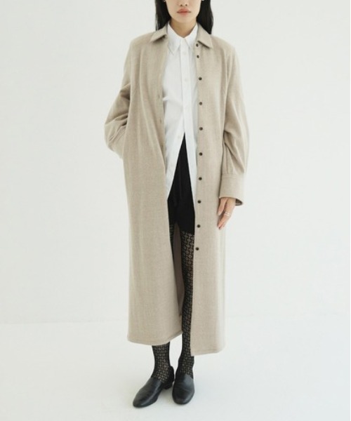 セール】POWER SHOULDER WOOL ONEPIECE（ワンピース）｜CLANE（クラネ