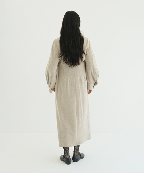 セール】POWER SHOULDER WOOL ONEPIECE（ワンピース）｜CLANE（クラネ