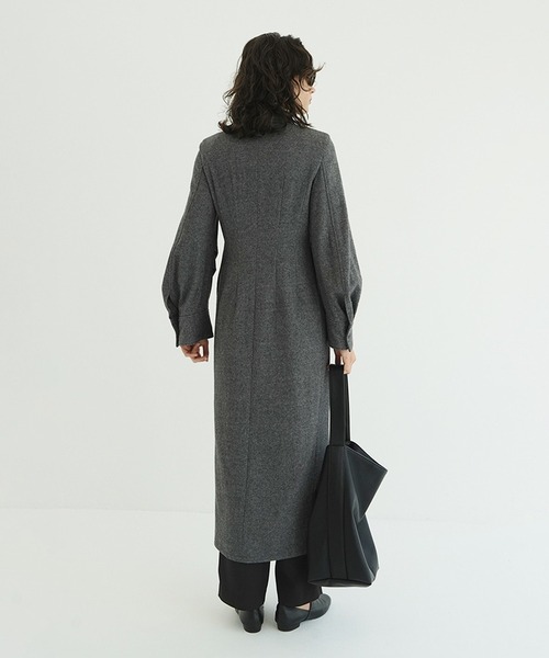 セール】POWER SHOULDER WOOL ONEPIECE（ワンピース）｜CLANE（クラネ