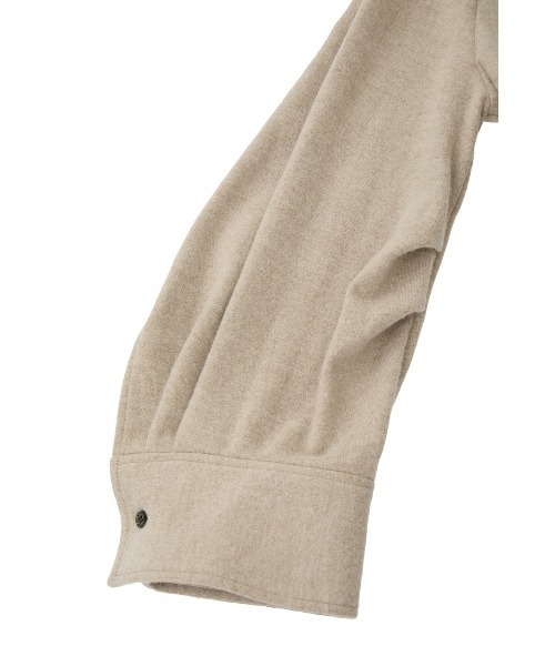 CLANE(クラネ)の「POWER SHOULDER WOOL ONEPIECE(ワンピース・レディース・グレー/アイボリー/オレンジ・2/1/0)」の16枚目の写真