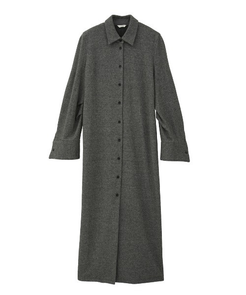 セール】POWER SHOULDER WOOL ONEPIECE（ワンピース）｜CLANE（クラネ