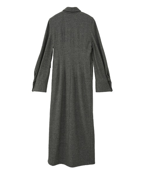 セール】POWER SHOULDER WOOL ONEPIECE（ワンピース）｜CLANE（クラネ