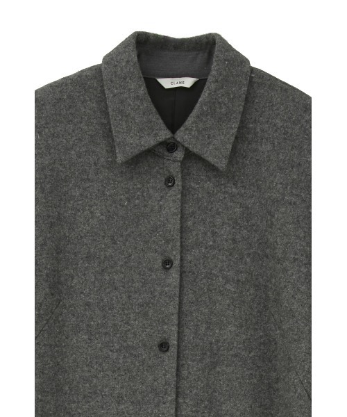 CLANE(クラネ)の「POWER SHOULDER WOOL ONEPIECE(ワンピース・レディース・グレー/アイボリー/オレンジ・2/1/0)」の21枚目の写真