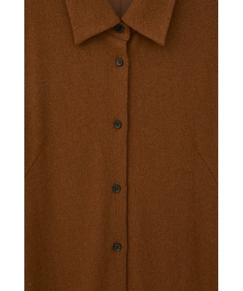 CLANE(クラネ)の「POWER SHOULDER WOOL ONEPIECE(ワンピース・レディース・グレー/アイボリー/オレンジ・2/1/0)」の12枚目の写真