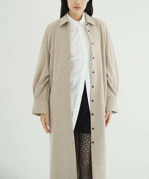 セール】POWER SHOULDER WOOL ONEPIECE（ワンピース）｜CLANE（クラネ