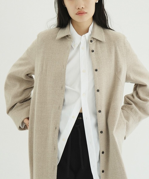 【25AW】CLANE POWER SHOULDER WOOL ONEPIECE セール】POWER SHOULDER WOOL ONEPIECE（ワンピース）｜CLANE（クラネ