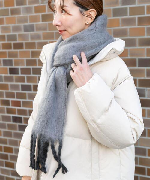 ITEMS URBANRESEARCH(アイテムズ アーバンリサーチ)の「ソフトブークレストール(マフラー・レディース・ミント/ブラウン/グレー・-)」の1枚目の写真