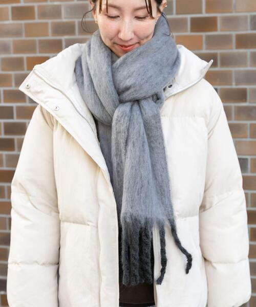 ITEMS URBANRESEARCH(アイテムズ アーバンリサーチ)の「ソフトブークレストール(マフラー・レディース・ミント/ブラウン/グレー・-)」の4枚目の写真