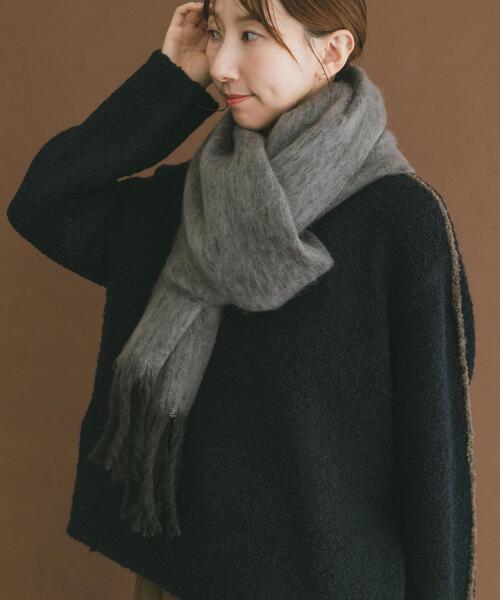 ITEMS URBANRESEARCH(アイテムズ アーバンリサーチ)の「ソフトブークレストール(マフラー・レディース・ミント/ブラウン/グレー・-)」の6枚目の写真