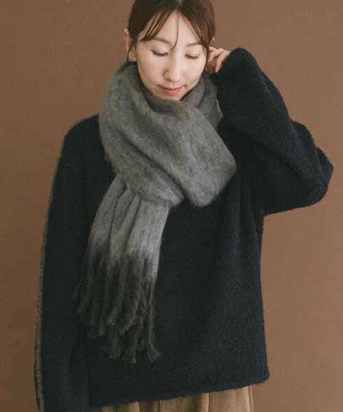 ITEMS URBANRESEARCH(アイテムズ アーバンリサーチ)の「ソフトブークレストール(マフラー・レディース・ミント/ブラウン/グレー・-)」の7枚目の写真