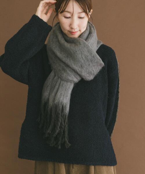 ITEMS URBANRESEARCH(アイテムズ アーバンリサーチ)の「ソフトブークレストール(マフラー・レディース・ミント/ブラウン/グレー・-)」の8枚目の写真