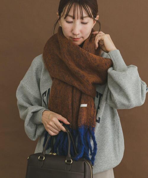 ITEMS URBANRESEARCH(アイテムズ アーバンリサーチ)の「ソフトブークレストール(マフラー・レディース・ミント/ブラウン/グレー・-)」の14枚目の写真