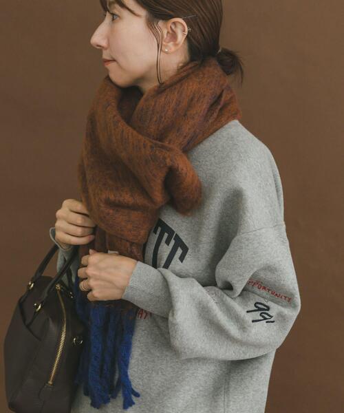 ITEMS URBANRESEARCH(アイテムズ アーバンリサーチ)の「ソフトブークレストール(マフラー・レディース・ミント/ブラウン/グレー・-)」の15枚目の写真