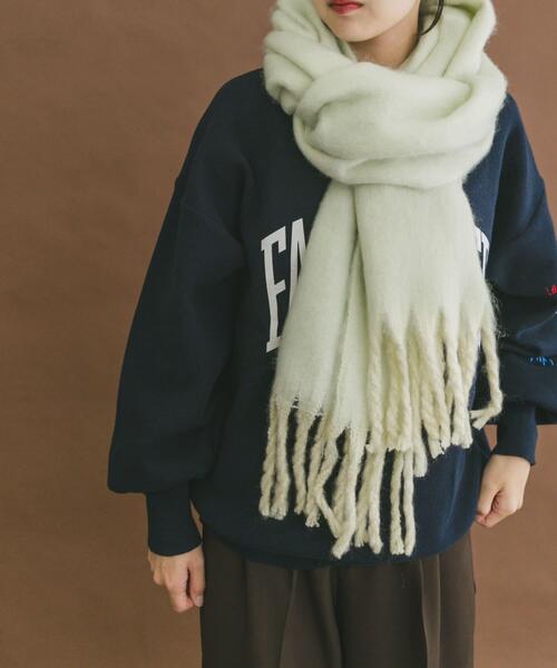ITEMS URBANRESEARCH(アイテムズ アーバンリサーチ)の「ソフトブークレストール(マフラー・レディース・ミント/ブラウン/グレー・-)」の20枚目の写真
