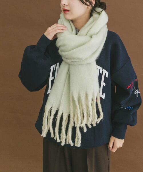 ITEMS URBANRESEARCH(アイテムズ アーバンリサーチ)の「ソフトブークレストール(マフラー・レディース・ミント/ブラウン/グレー・-)」の21枚目の写真