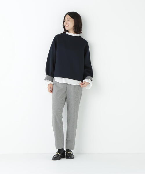 human woman(ヒューマンウーマン)の「◆裏起毛細身ストレートパンツ(その他パンツ・レディース・ネイビー/ブラック系その他3・LARGE/MEDIUM/SMALL)」の9枚目の写真