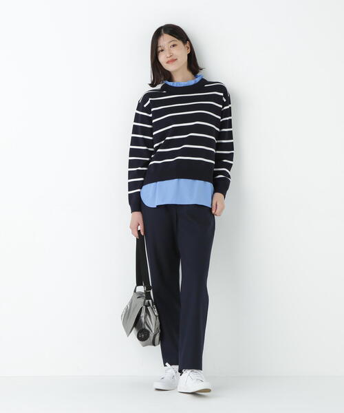 human woman(ヒューマンウーマン)の「◆裏起毛細身ストレートパンツ(その他パンツ・レディース・ネイビー/ブラック系その他3・LARGE/MEDIUM/SMALL)」の19枚目の写真