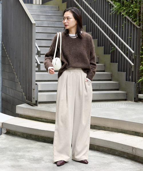 JOURNAL STANDARD（ジャーナルスタンダード）の「《追加2》コーデュロイワイドパンツ（その他パンツ・レディース・ホワイト×ホワイト/ブラウン系その他/レンガ・38/36）」の4枚目の写真