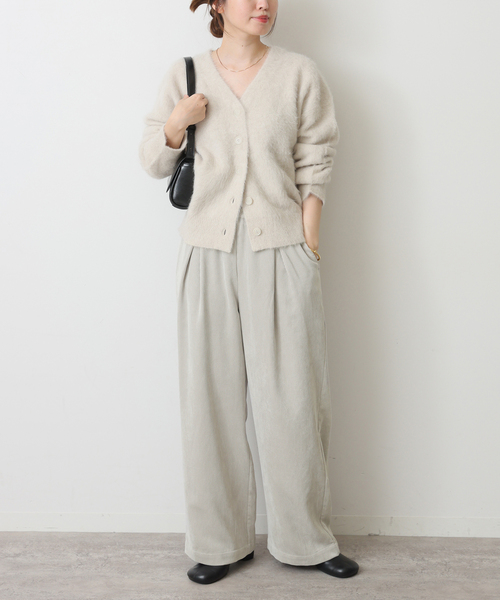 JOURNAL STANDARD（ジャーナルスタンダード）の「《追加2》コーデュロイワイドパンツ（その他パンツ・レディース・ホワイト×ホワイト/ブラウン系その他/レンガ・38/36）」の6枚目の写真